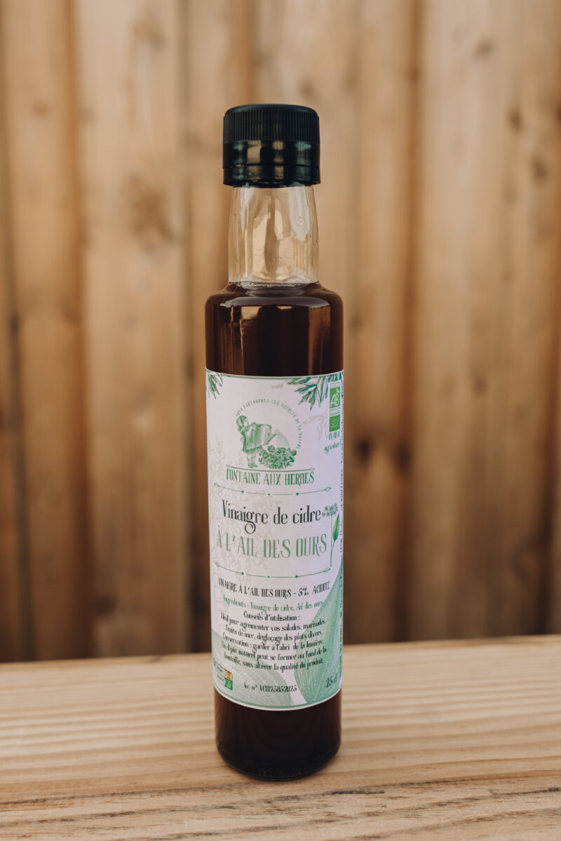 Vinaigre de cidre à l’Ail des Ours